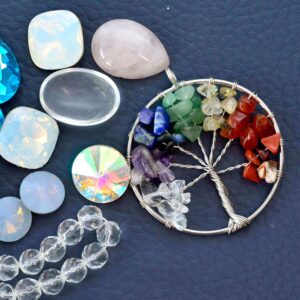 differentiate between glass and gemstone